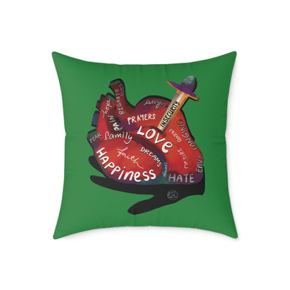 The Container — What's in Your Heart? Throw Pillow