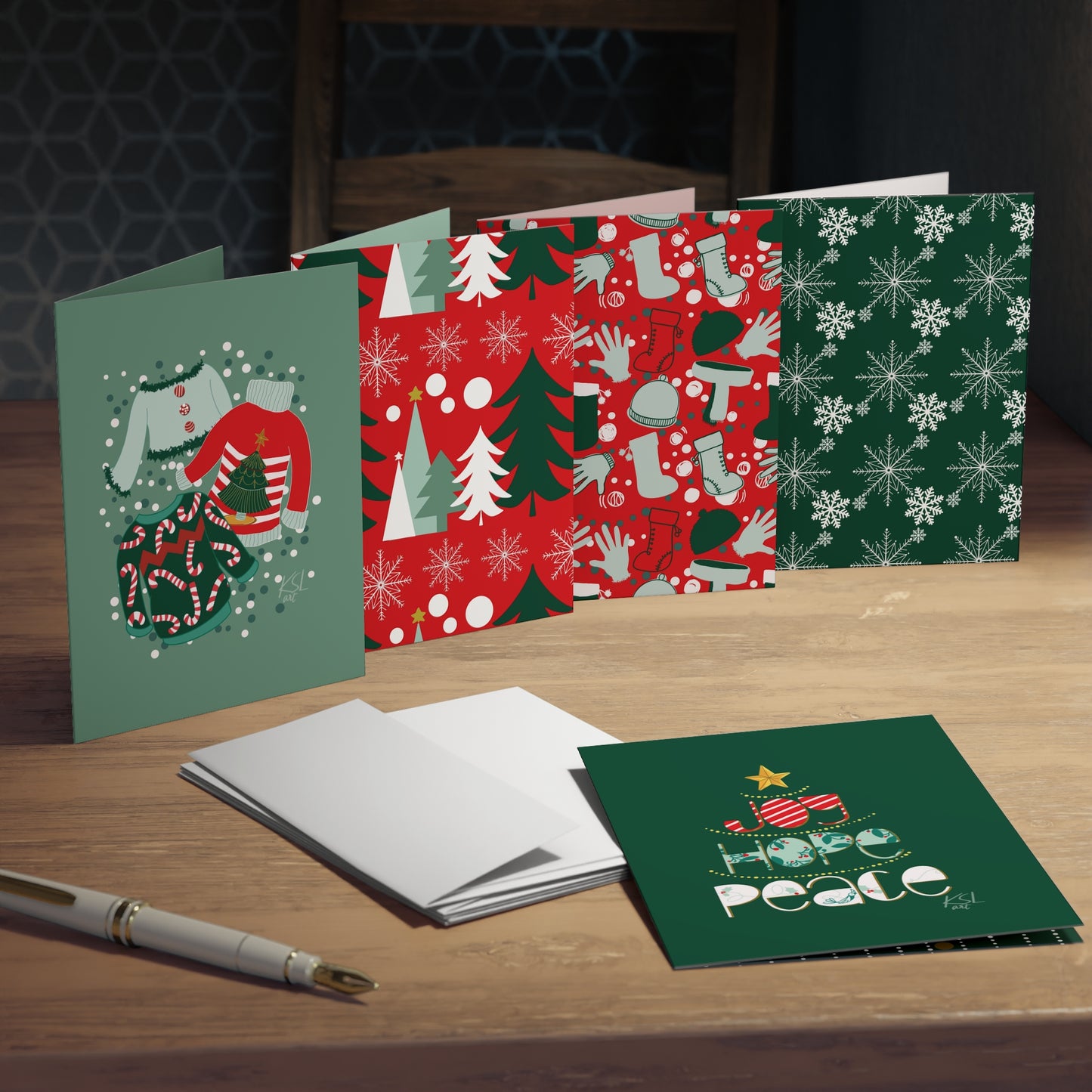 Christmas Greeting Cards (5-Pack)