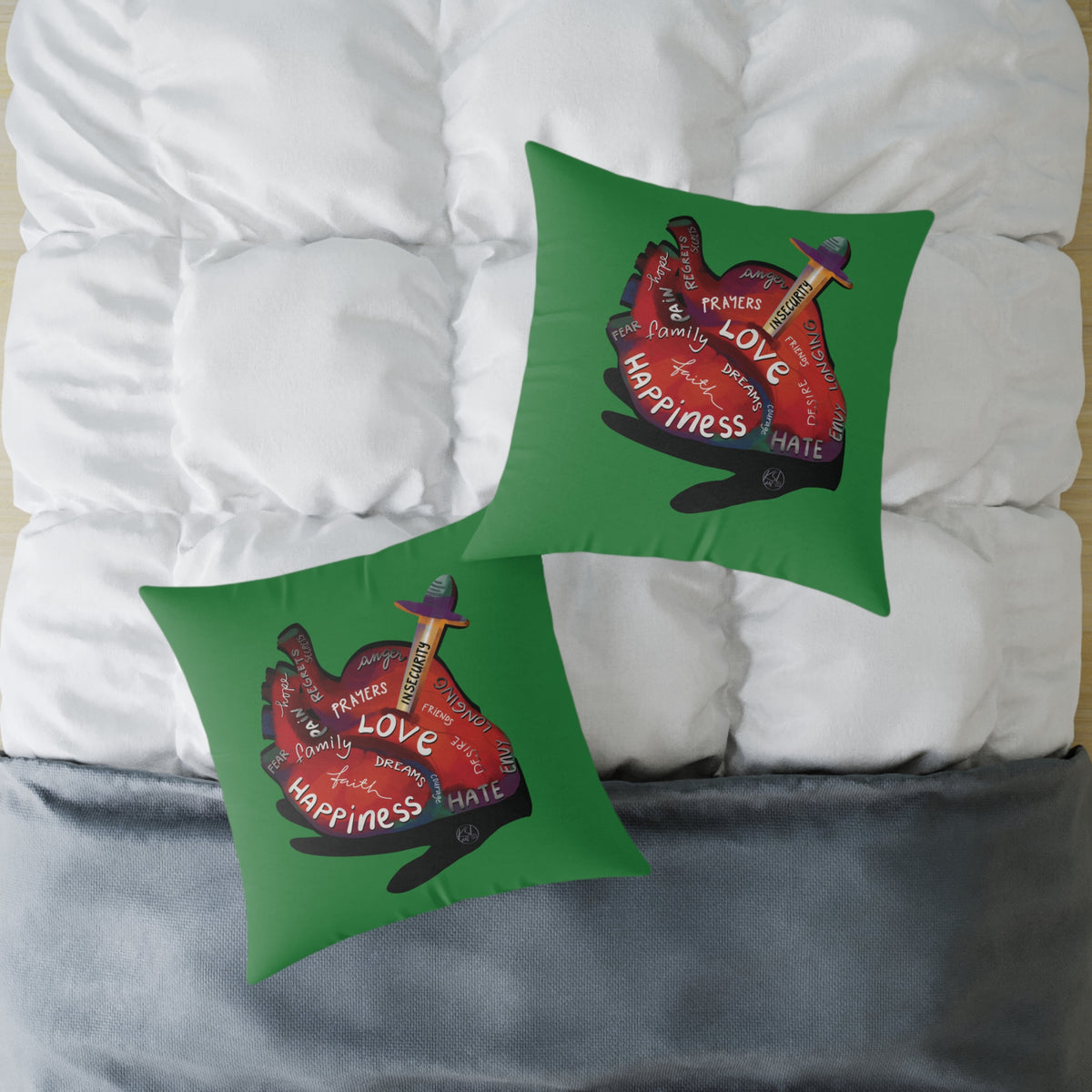 The Container — What's in Your Heart? Throw Pillow