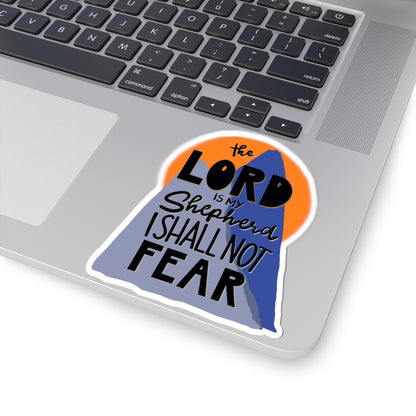 "The Lord Is My Shepherd" Kiss-Cut Sticker — Inspirational Faith Art | KSL art