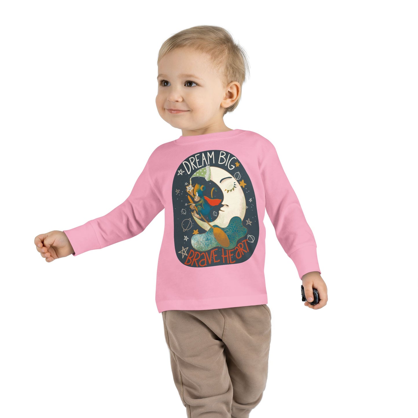 Dream Big Brave Heart - Toddler Long Sleeve Tee