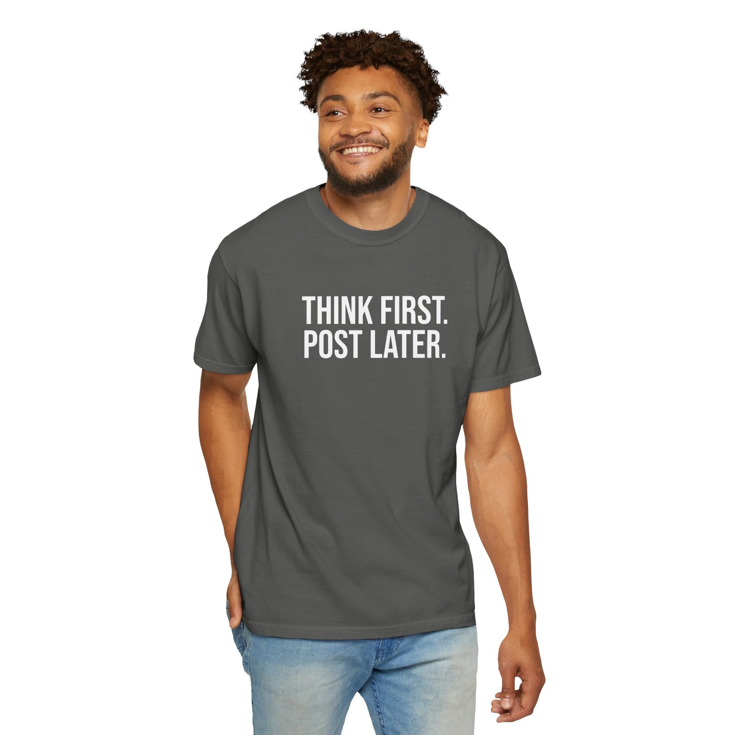 Think First, Post Later — Unisex T-Shirt | KSL art