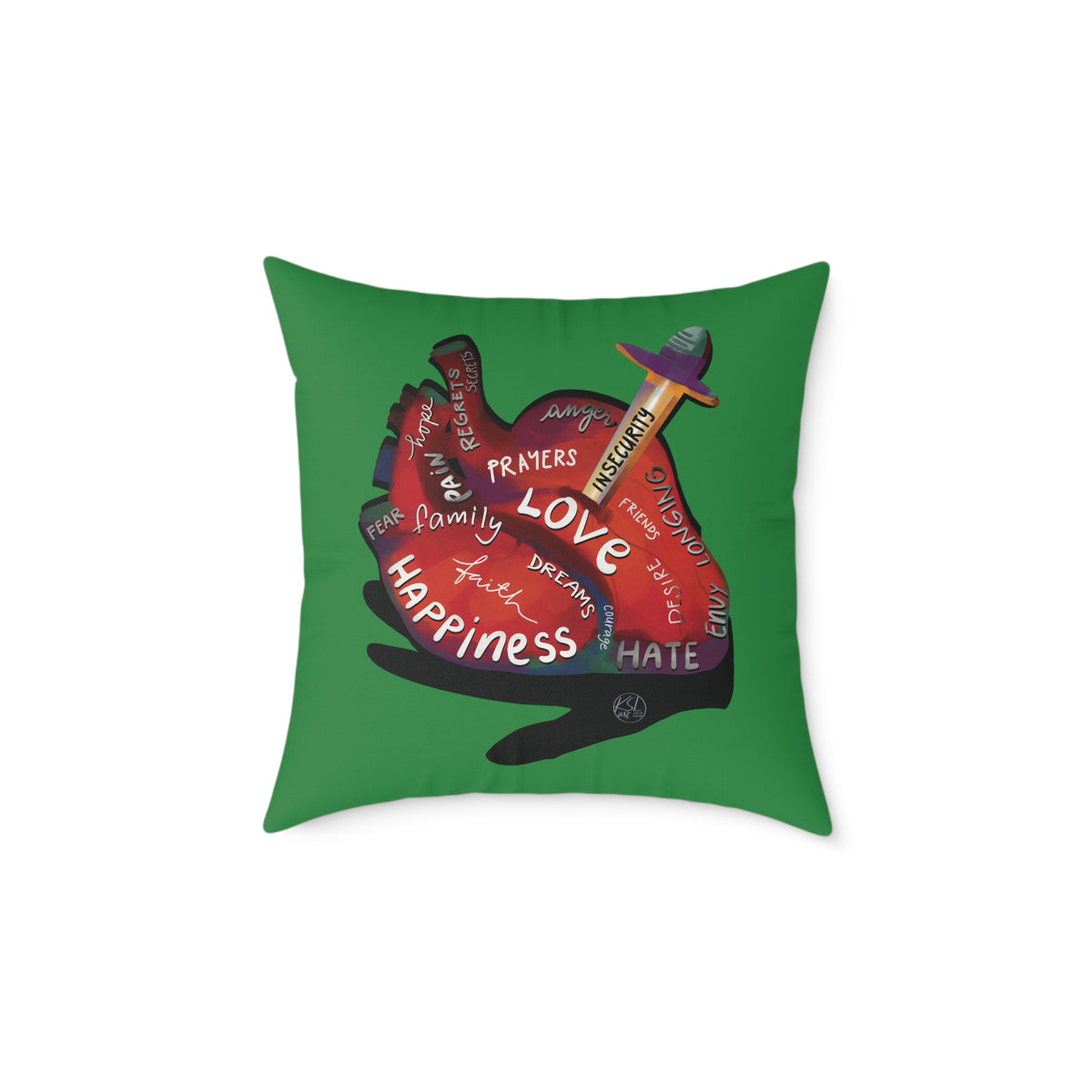 The Container — What's in Your Heart? Throw Pillow