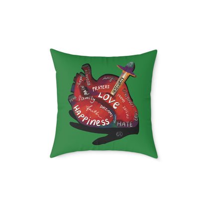 The Container — What's in Your Heart? Throw Pillow