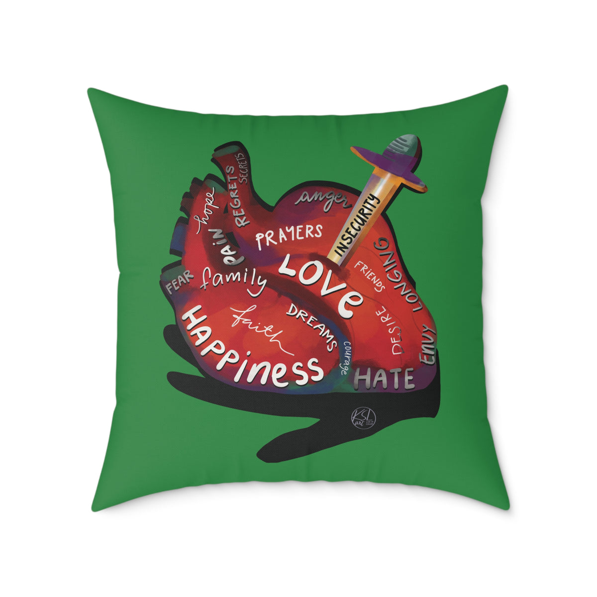 The Container — What's in Your Heart? Throw Pillow