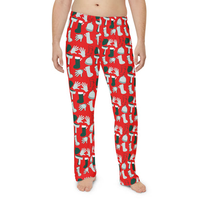 Cozy Holiday Men's Pajama Pants (AOP)