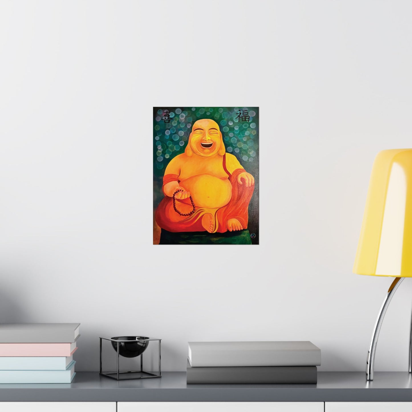 Laughing Buddha Matte Vertical Posters