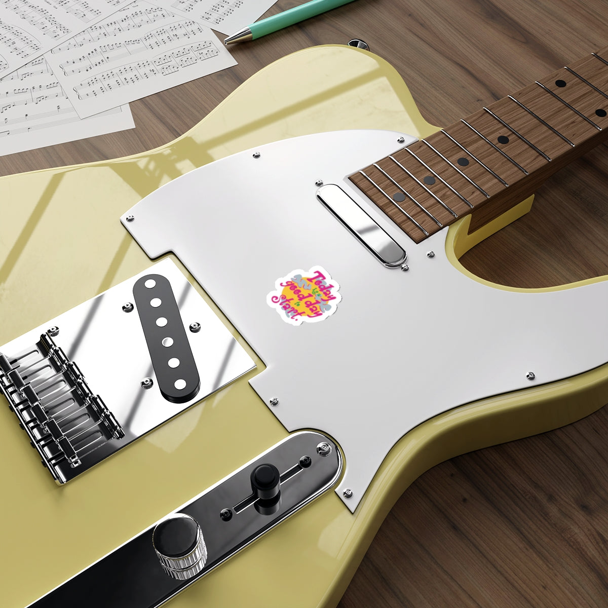Today Is A Good Day To Start — Positive Phrase Die-Cut Sticker