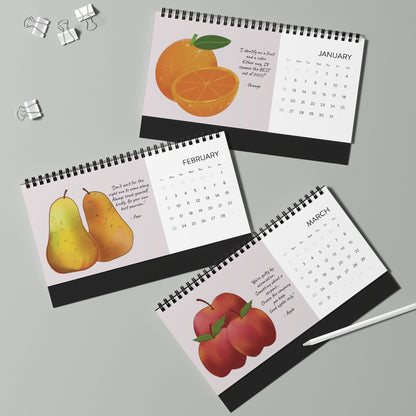 Fruit Mantra - Desktop Calendar (2025 grid)