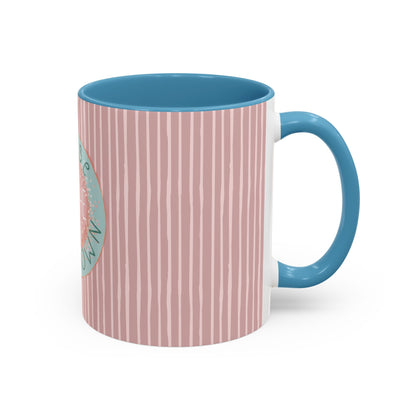 Pause Breathe Calm Down - Accent Coffee Mug (11, 15oz)