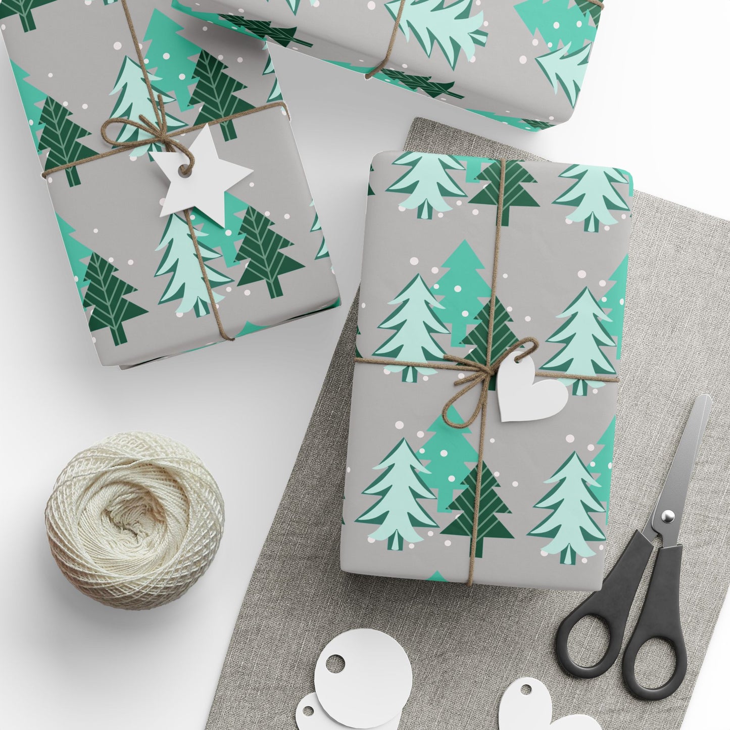 Modern Christmas trees - Gift Wrapper