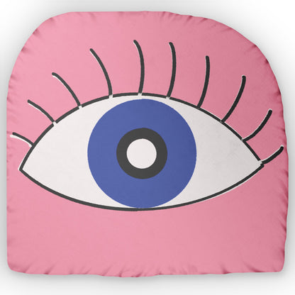 Blue and Pink Evil Eye Custom Pillow