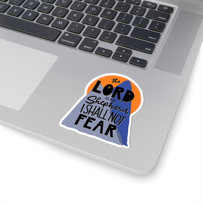 "The Lord Is My Shepherd" Kiss-Cut Sticker — Inspirational Faith Art | KSL art