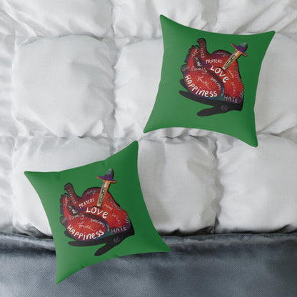 The Container — What's in Your Heart? Throw Pillow