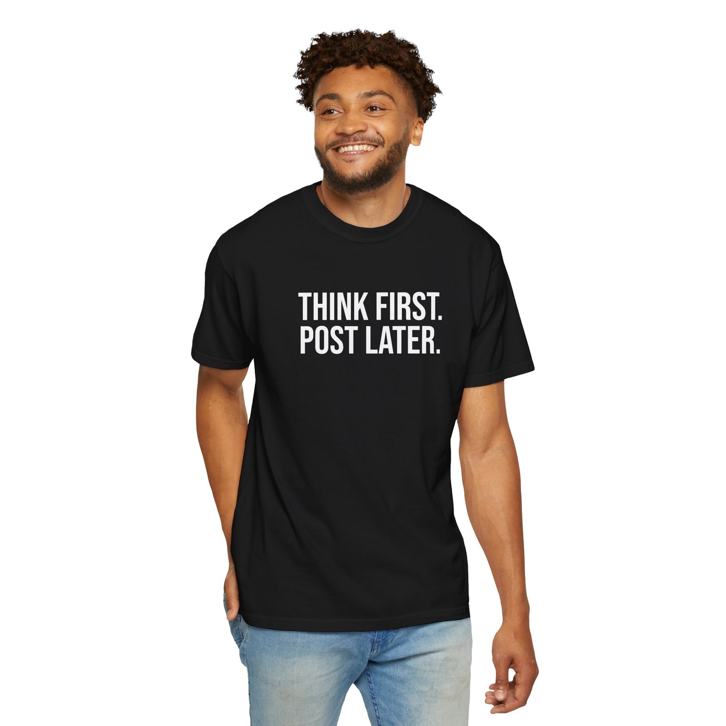 Think First, Post Later — Unisex T-Shirt | KSL art