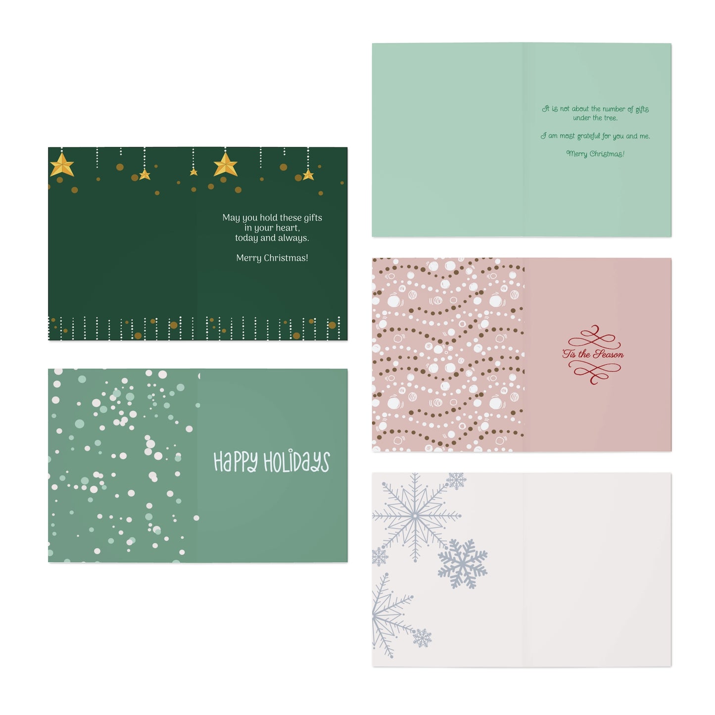 Christmas Greeting Cards (5-Pack)