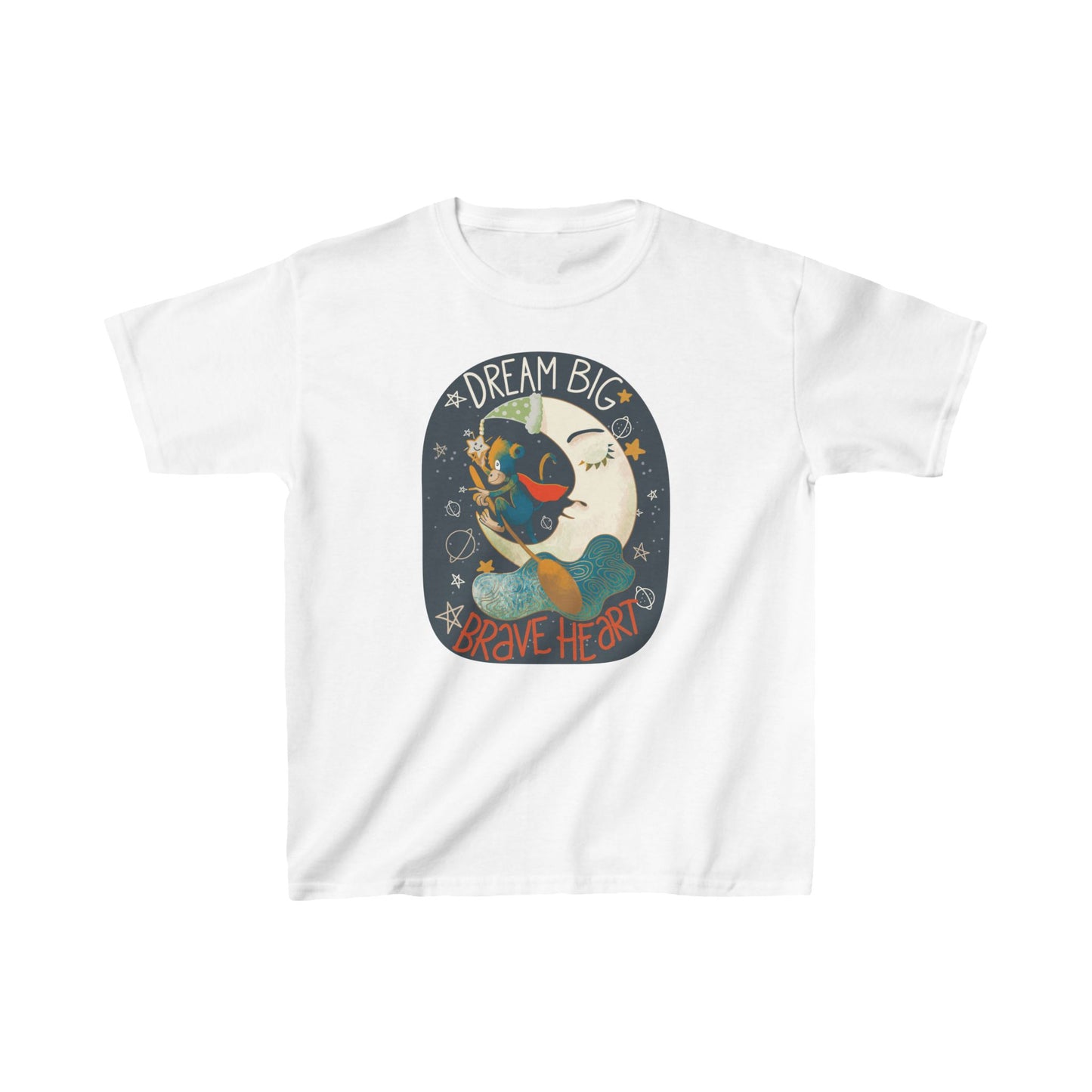 Dream Big, Brave Heart Kids Heavy Cotton™ Tee