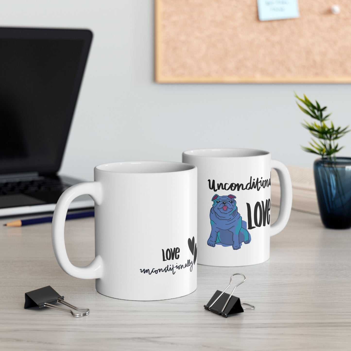 Unconditional Love — Bulldog Ceramic Mug | KSL Art
