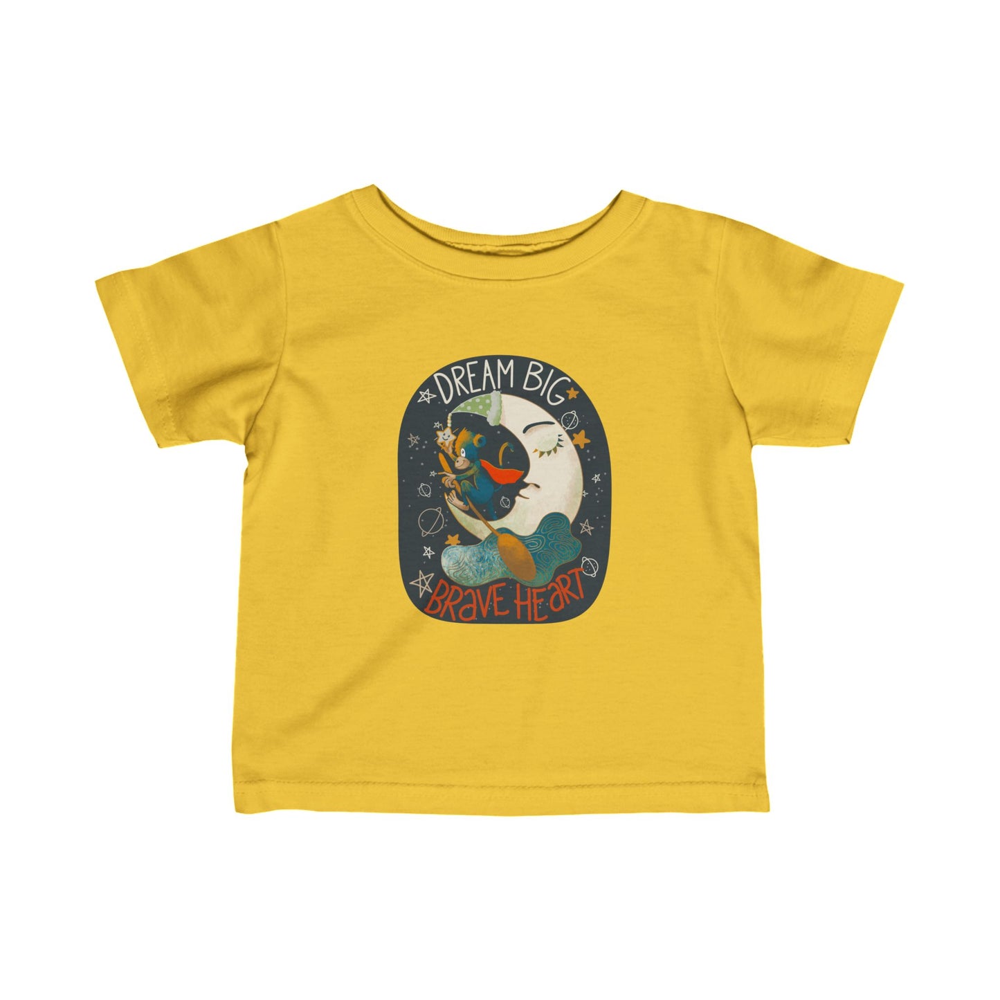 Dream Big, Brave Heart Infant Fine Jersey Tee