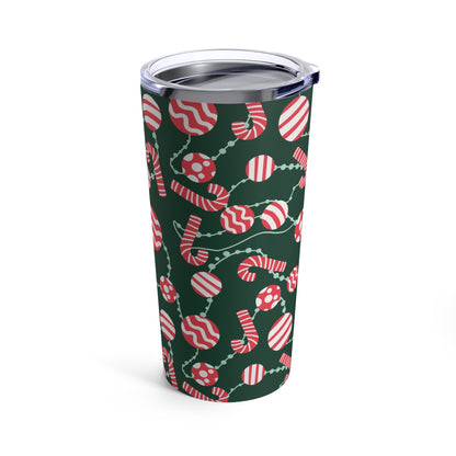 Sweet Jolly Candy Cane and Cookies Holiday Tumbler 20oz