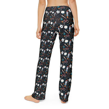 Black Dream Big, Brave Heart Kids Pajama Pants (AOP)