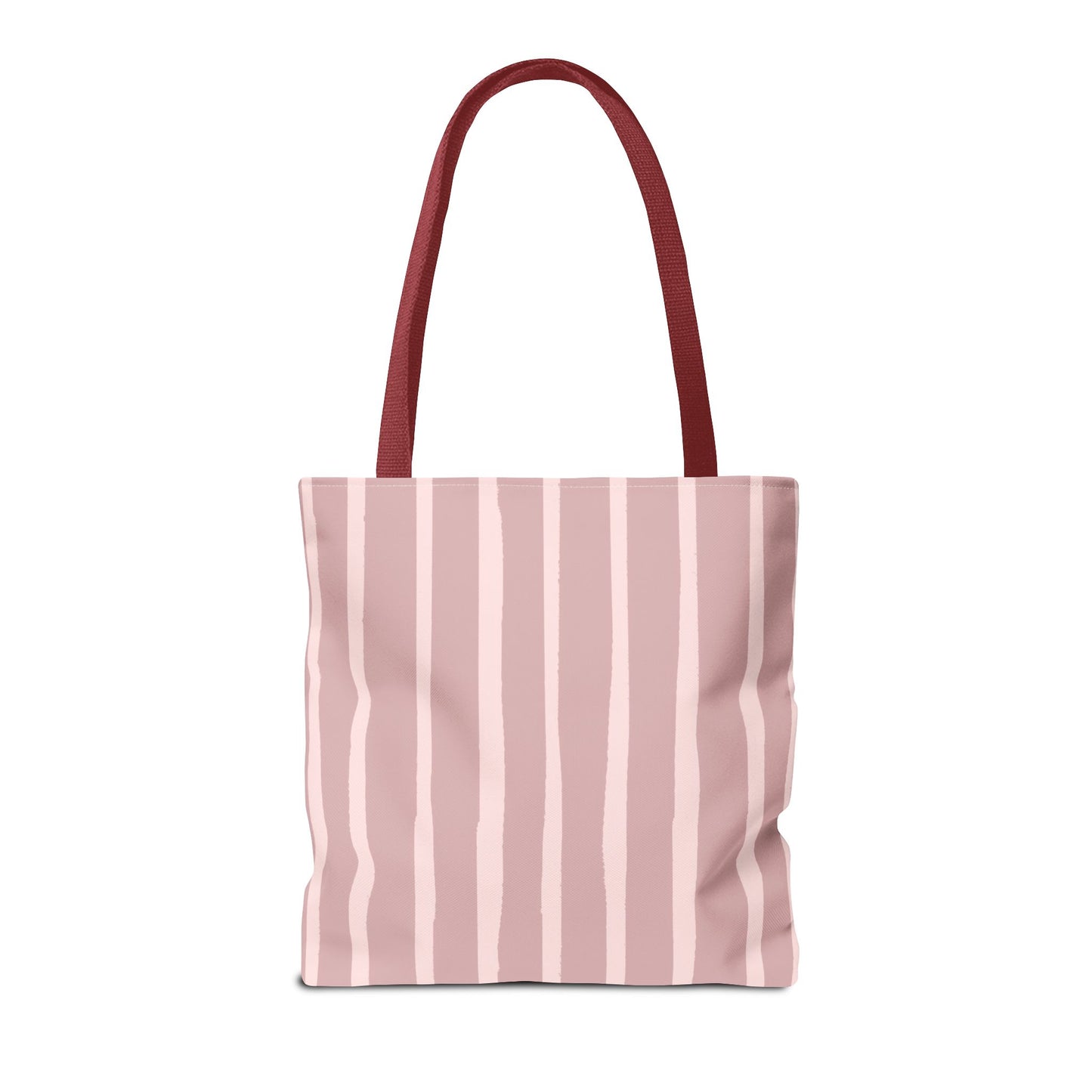 Cat Lover Tote Bag - Candy Pink Stripe Design - 3 Sizes Available