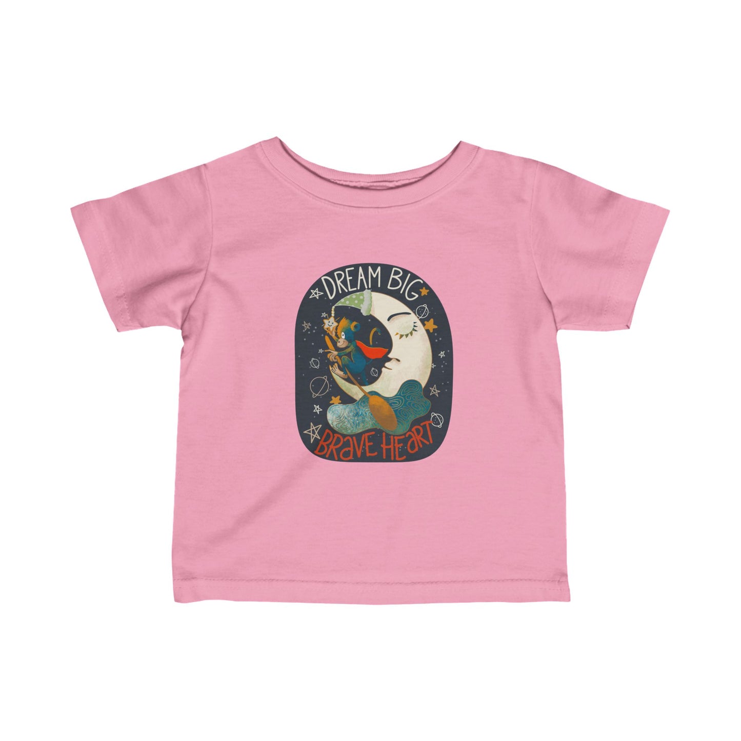 Dream Big, Brave Heart Infant Fine Jersey Tee