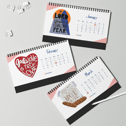 Colorful Butterfly Desktop Calendar | Inspirational Desk Decor, Yearly Planner, Office Gift, Mindfulness Reminder, 2026 Calendar